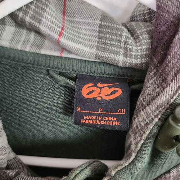 Nike ACG Green Plaid Full Zip Hoodie Hooded Sweatshirt Jacket Mens Small skater - Picture 9 of 16